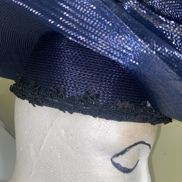 Really Fancy Navy Blue Dress Church Hat